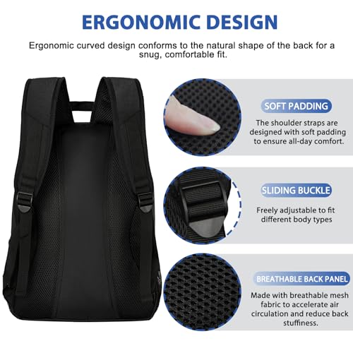 Soccer Backpack Bag with Ball Holder Ventilated Shoe Compartment Large Capacity Sports Gear Bag for Basketball Volleyball Gym