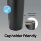 Owala FreeSip Sway Insulated Stainless Steel Water Bottle with Two-Way Spout, Built-In Straw and Bucket Handle, Made for Travel, School, and Sports, 30oz, BPA Free, Leak Proof, Very, Very Dark