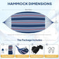 Cotton Camping Hammock Portable with Tree Straps Holds 660lbs