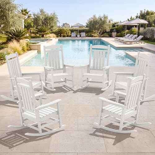 Outdoor Rocking Chair Set of 6 (6 Count)