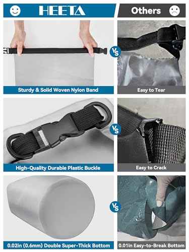 Waterproof Dry Bag Backpack with Emergency Whistle