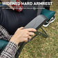 Folding Camping Recliner Chair Fully Padded with Adjustable High Back Support Portable for Adults Patio Reclining Chair Green