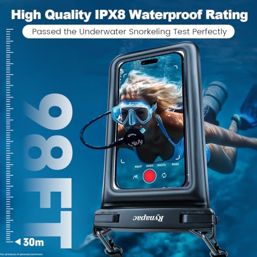 Double Space Floating Waterproof Phone Pouch [Up to 8.5''] (2 Count)