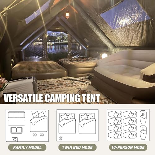 13' x 10' Large Inflatable Tents for Camping 8