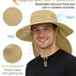 UPF 50+ Wide Brim Sun Hat with Neck Flap
