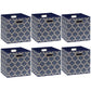 11 Inch Foldable Cube Storage Bins with Handle (6 Count)