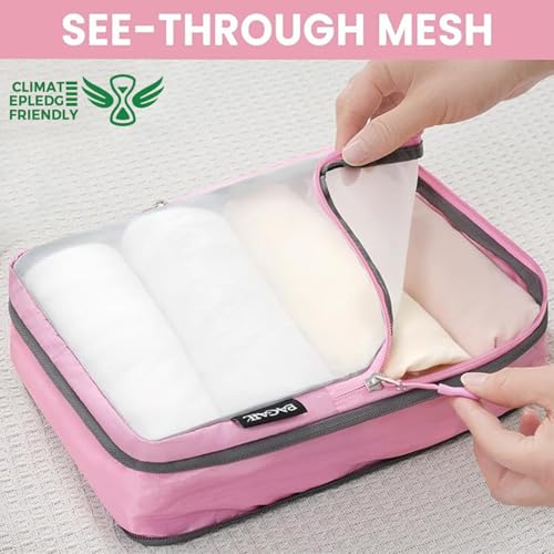 6 Set Ultralight Compression Packing Cubes Packing Organizer for Travel Accessories Luggage Suitcase Backpack
