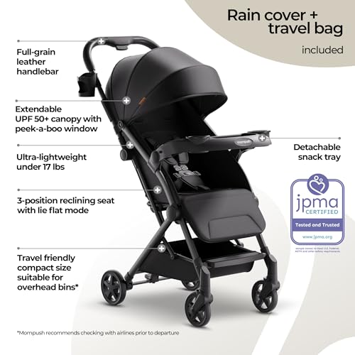 Lithe V2 Lightweight Travel Stroller with Organizer Included