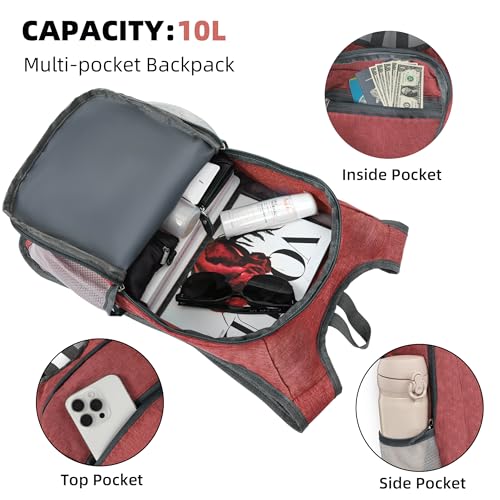 Hiking Backpack 10L Lightweight Foldable Daypack