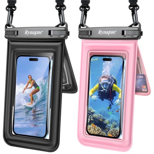 Double Space Floating Waterproof Phone Pouch [Up to 8.5''] (2 Count)