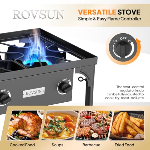 3 Burner Propane Gas Stove with Carrying Bag