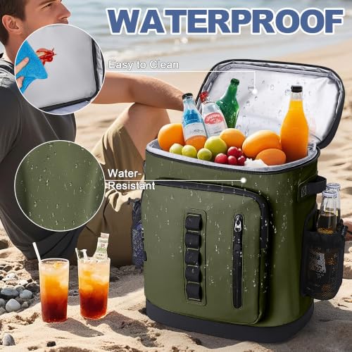 39 Can Waterproof Insulated Backpack Cooler