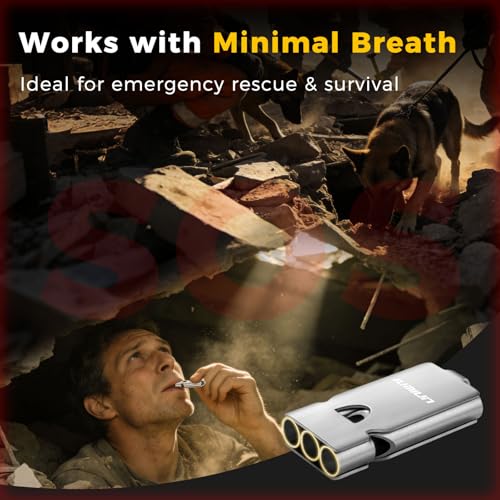3 Tube Loud Whistle for Emergency Survival