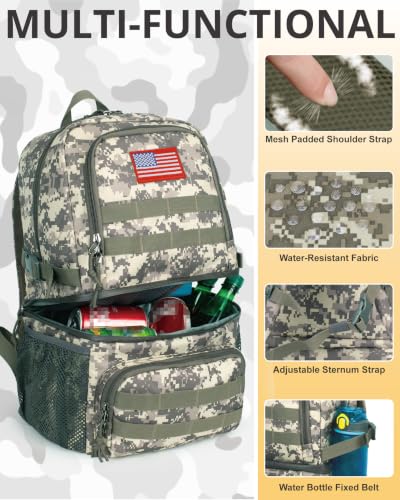 Tactical Double Deck Cooler Backpack for Men