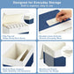 Large 17" 42 Quarts Collapsible Stackable Storage Bins with Lids [3 (3 Count)