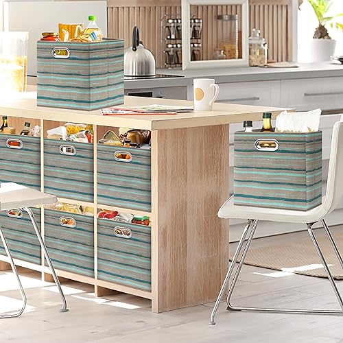 13 Inch Foldable Cube Storage Bins with Handles (3 Count)