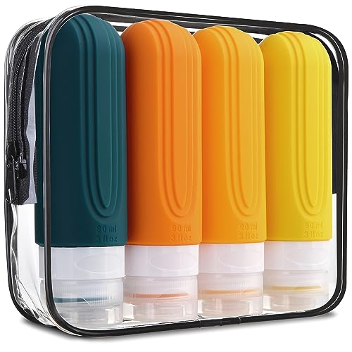 Travel Bottles for Toiletries (4 Count)