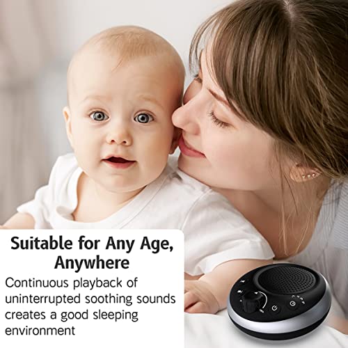 Sound Machine Loud White Noise Machine Nonstop Brown Noise Sleep Machine 30 Soothing Sounds for Baby Kids Adults Pink Noise Sounds Machine 36