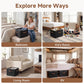 16 Pair Closet Shoe Organizer with Adjustable Dividers