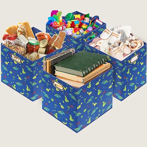 13 Inch Foldable Cube Storage Bins with Handles (3 Count)