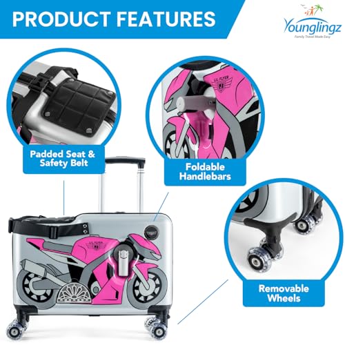 LIL FLYER GO Version 2 Ride On Suitcase for Kids