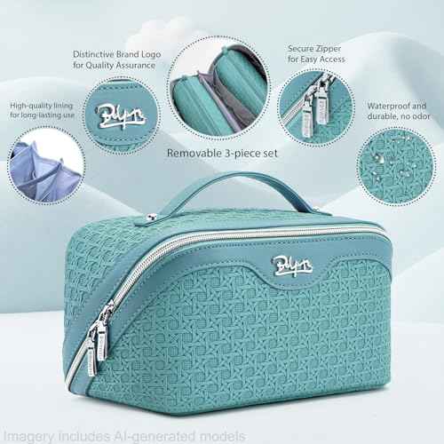Travel Makeup Bag Cosmetic Bags for Women (3 Count)
