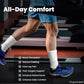 Crew Compression Socks Athletic Running Socks for Men Women Plantar Fasciitis Relief 3 Pairs
