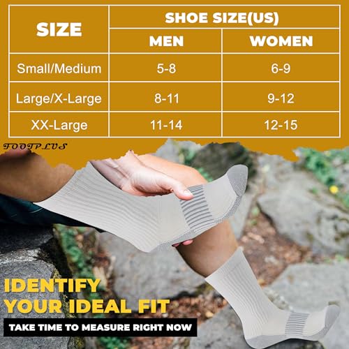 6 Pairs Copper Infused Hiking Running Socks Women (6 Count)