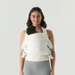 NEST BLANCHE Baby Carrier – Soft Cotton Linen Blend with Magnolia Jacquard Design, Adjustable and Ergonomic for Newborns and Toddlers (Daisy)