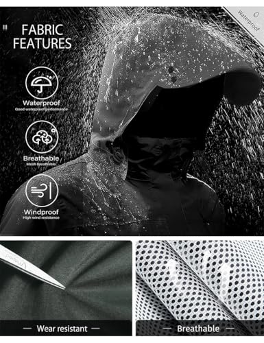 Rain Suit Waterproof Breathable Lightweight 2 (2 Count)