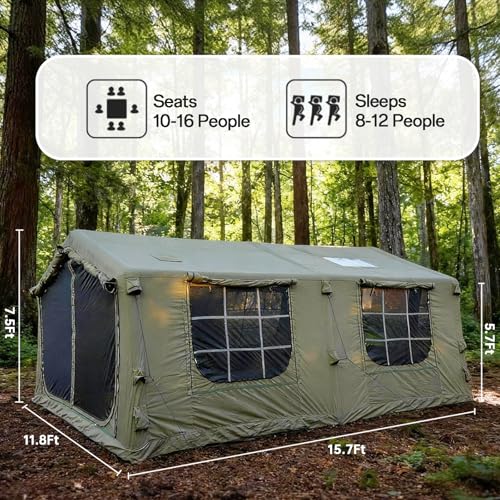 Luxury Inflatable Canvas Tent for Camping