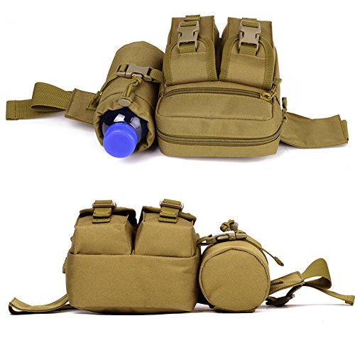 Tactical Waist Pack with Water Bottle Holder Fanny Pack for Men