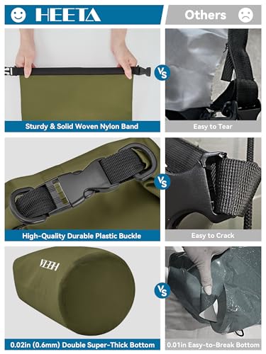 Waterproof Dry Bag Backpack with Emergency Whistle