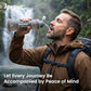 Collapsible Water Filter Bottle with 0.01 Micron Filtration (3 Count)