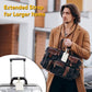 16 Pack Luggage Tags Faux Leather for Suitcases Travel Bag Labels with Protection Cover ID (16 Count)