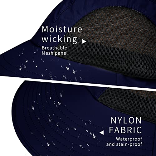 Sun Hat for Men Women with Neck Flap