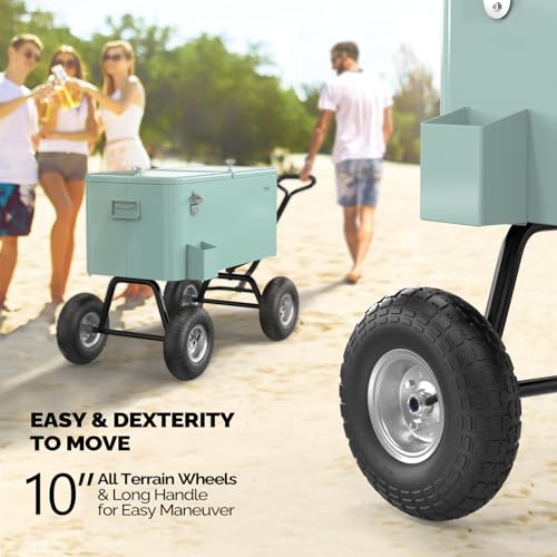 80 Quart Wagon Rolling Cooler Ice Chest