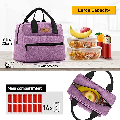 Insulated Lunch Bag for Women Men