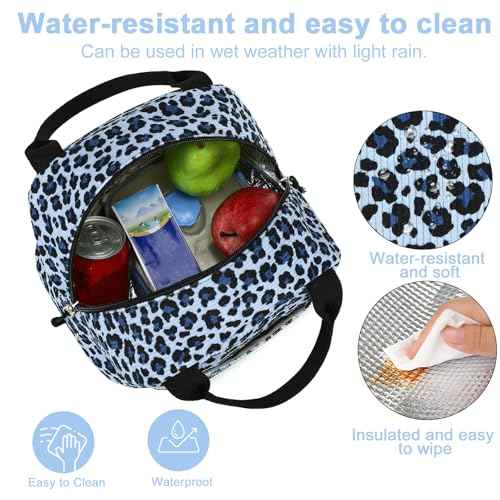 Lunch Bag for Women Men Cute Corduroy Lunch Tote Bags Reusable Insulated Lunch Box Large Capacity Reusable Insulated Cooler for Work Picnic or Travel