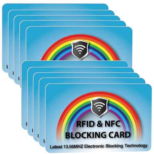 10 Pack RFID Blocking Card for Credit Debit ID Card (10 Count)