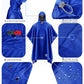 Hooded Rain Poncho Packable Waterproof Unisex Raincoat with Pocket
