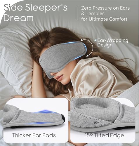 Sleep Mask with Headphones Bluetooth 5.4
