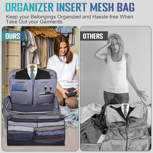 2 in 1 Garment Duffle Bags for Travel Mens Carry