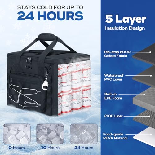 40 Can Leakproof Soft Cooler Bag with Quick Access Opening
