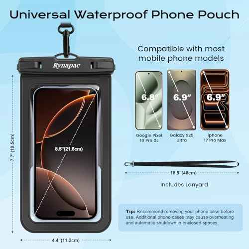 Waterproof Phone Pouch 2 Pack (4 Count)