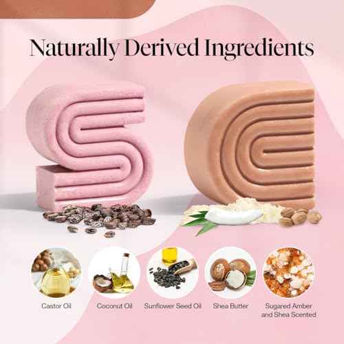 Castor Oil Shampoo & Shea Butter Conditioner Bar (5.9 Ounce)