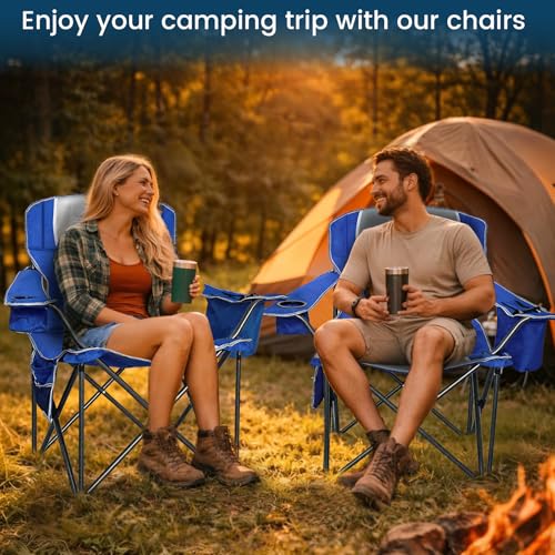 Oversized Camping Chair 500lbs Capacity for Big and Tall