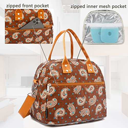 Insulated Lunch Bag With Shoulder Strap for Women