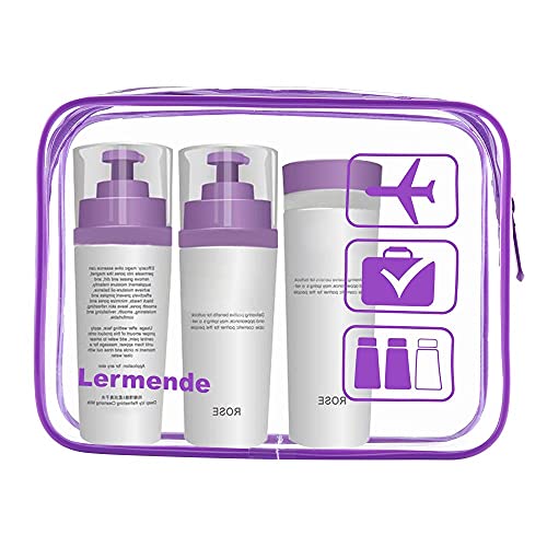 Clear Toiletry Bag TSA Approved Quart Size Travel Carry On (3 Count)