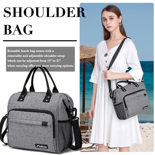 Insulated Lunch Bag Soft Cooler Bag for Beach Travel Picnic
